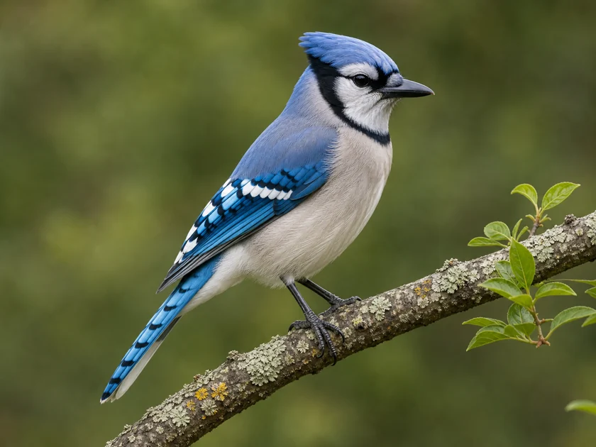 Blue Jay perched on a branch.